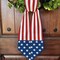 Veterans Day Patriotic Wreath Sash, American Flag Door Sash for Memorial Day, 4th of July & Labor Day Front Door Decor